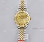 Superclone Rolex Datejust Gold Dial Jubilee Watch 31mm